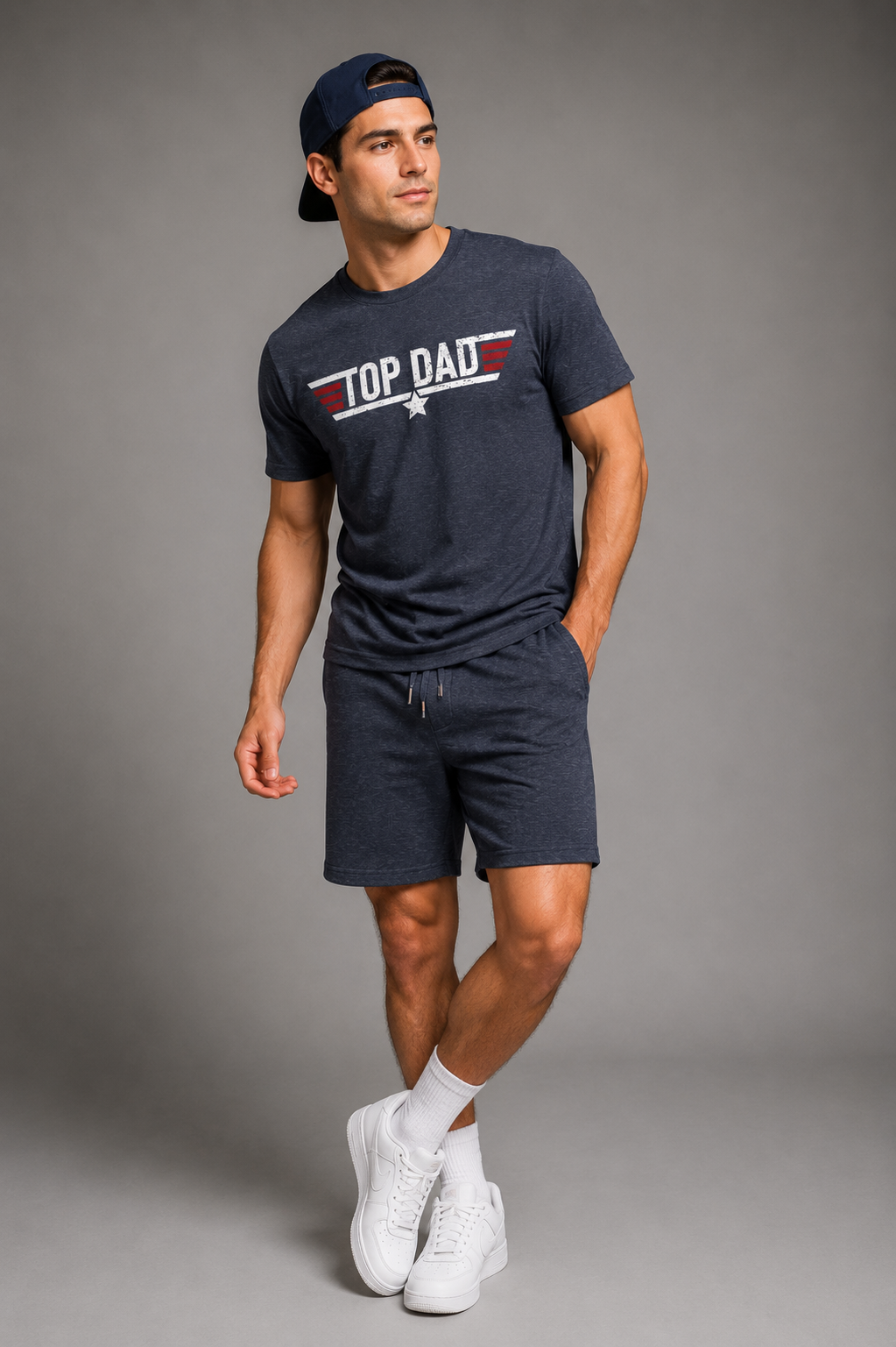 Top Dad Tee — Vintage Military Pilot-Inspired Father's Day T-Shirt