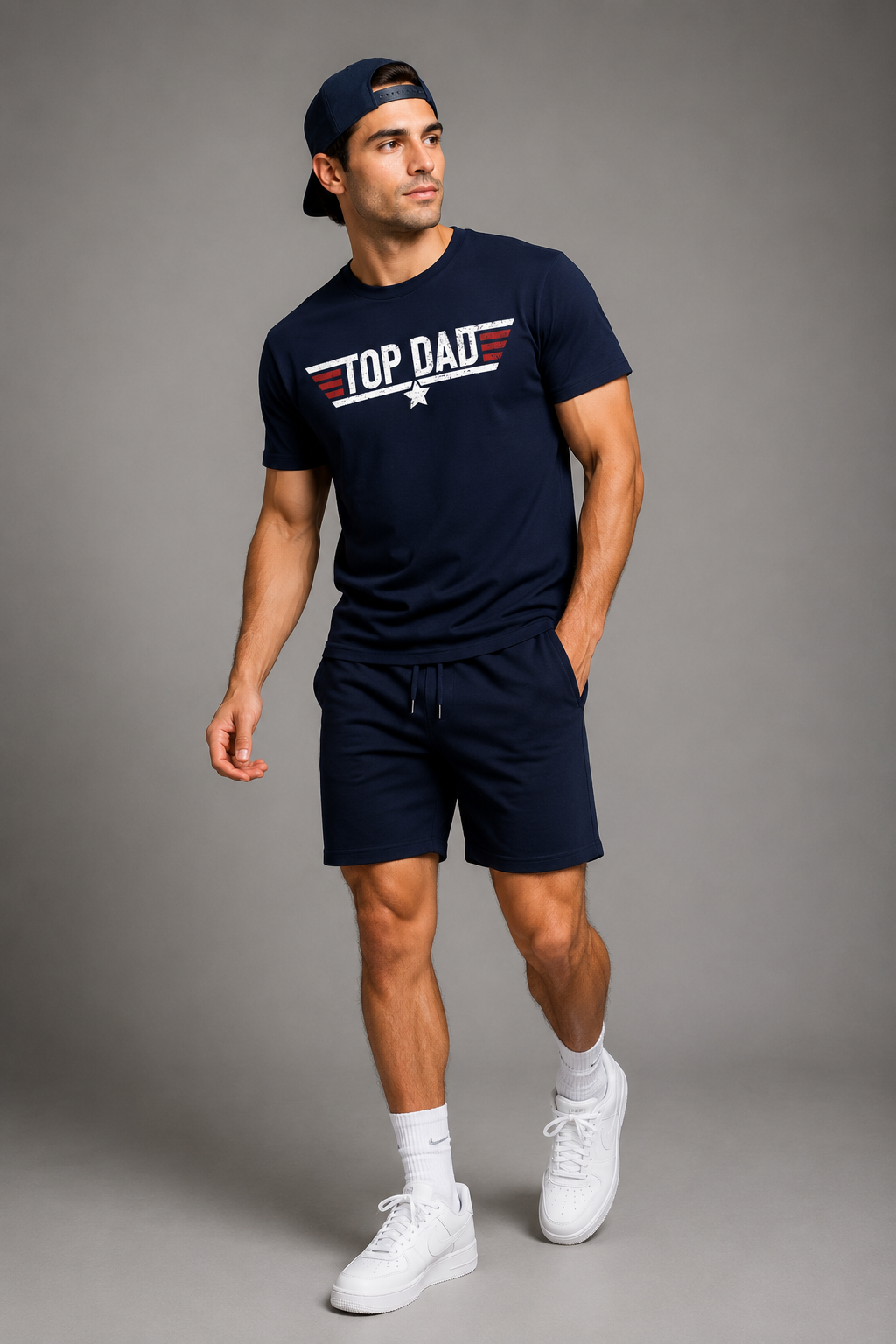 Top Dad Tee — Vintage Military Pilot-Inspired Father's Day T-Shirt