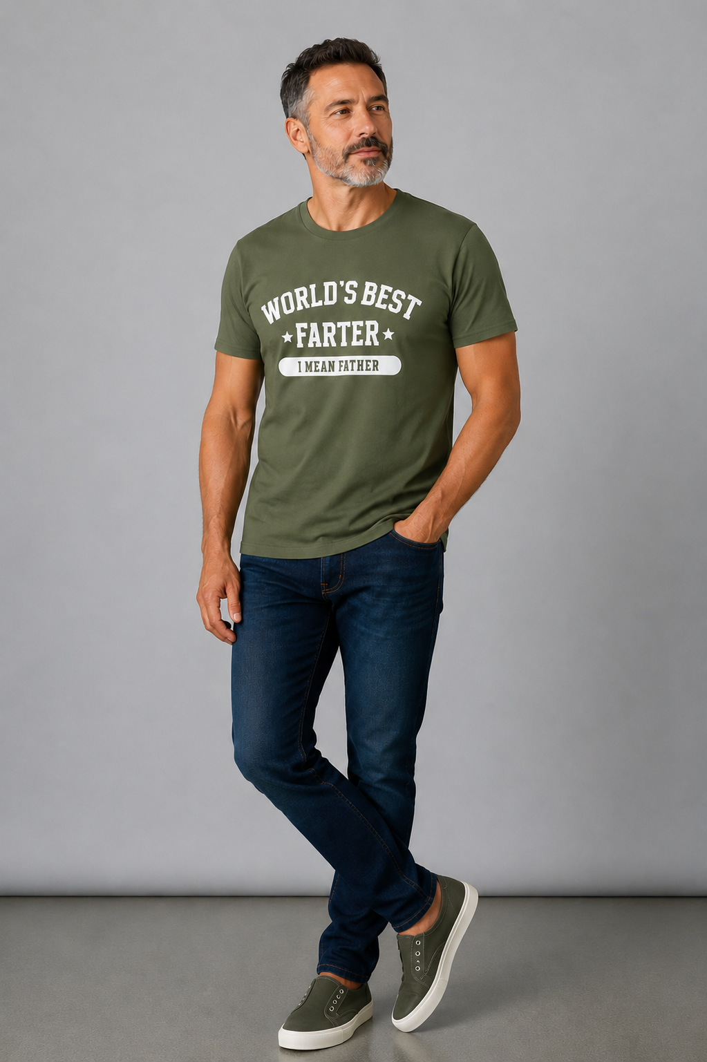 Funny 'World's Best Farter — I Mean Father' T-Shirt