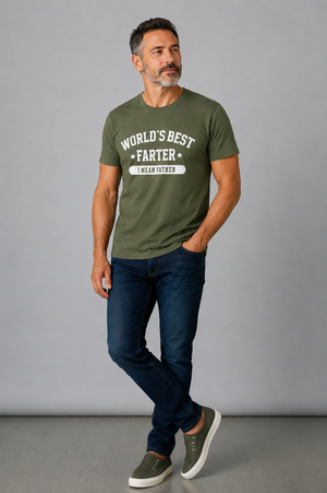 Funny 'World's Best Farter — I Mean Father' T-Shirt