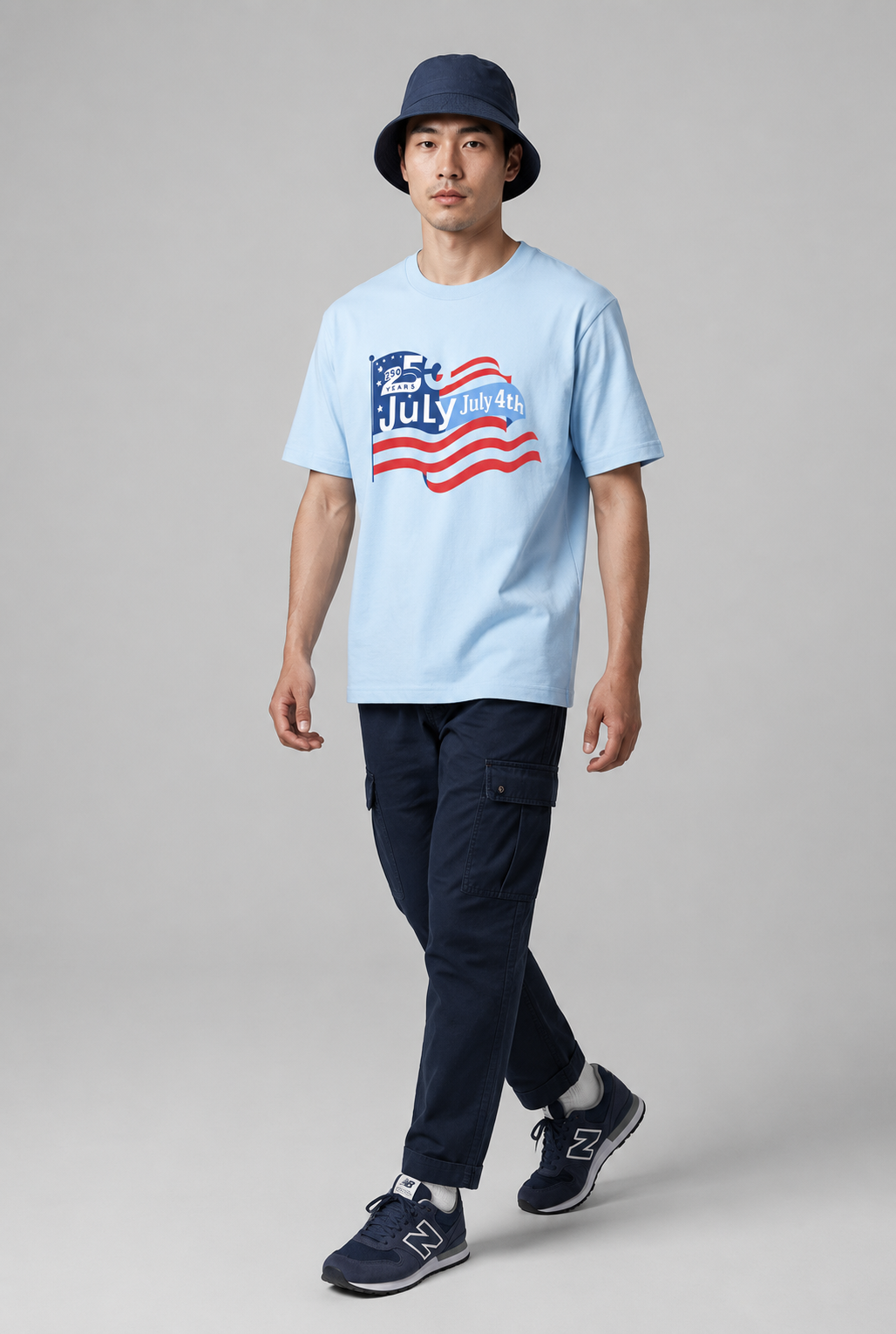 July 4th Flag T-Shirt — Patriotic Independence Day Tee