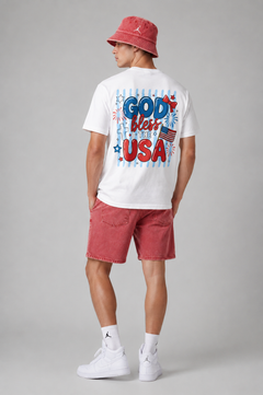 God Bless the USA T-Shirt — Patriotic American Flag Tee