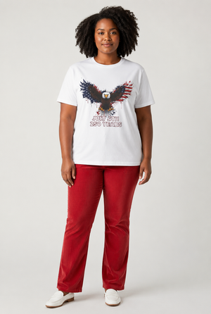 July 4th 250 Years Eagle T-Shirt — Patriotic American Flag Bald Eagle Tee