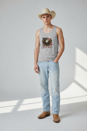 July 4th Eagle Tank Top — Patriotic American Flag Independence Day Shirt