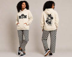 Mom Rose Hoodie — Floral "MOM" Pullover for Mother's Day & Everyday