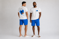 Christian T-Shirt – 'He Restores My Soul' Psalm 23:1 Heart & Cross Tee