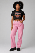 Good Mom Hood Playlist Women's Boxy Tee — Retro Boombox Mom Shirt