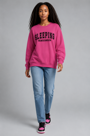 Sleeping Is My Favorite Sport Sweatshirt — Cozy Graphic Crewneck