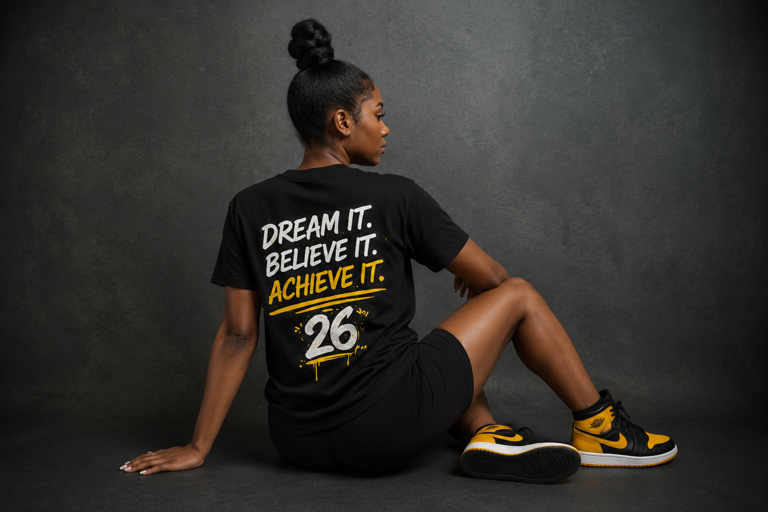 Class of 2026 Graduation T-Shirt — "Dream It. Believe It. Achieve It."
