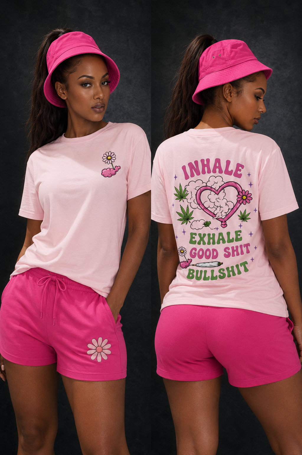 Inhale Exhale Tee — 'Inhale Good Shit, Exhale Bullshit' Graphic T‑Shirt
