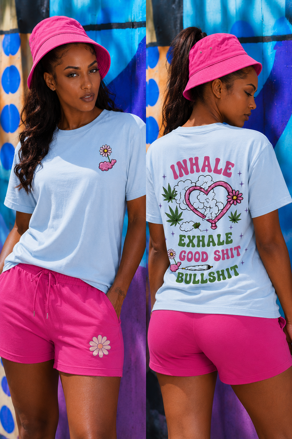 Inhale Exhale Tee — 'Inhale Good Shit, Exhale Bullshit' Graphic T‑Shirt