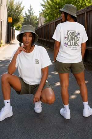 Cool Aunts Club Tee - 'Like a Mom, But Cooler' Short Sleeve T-Shirt