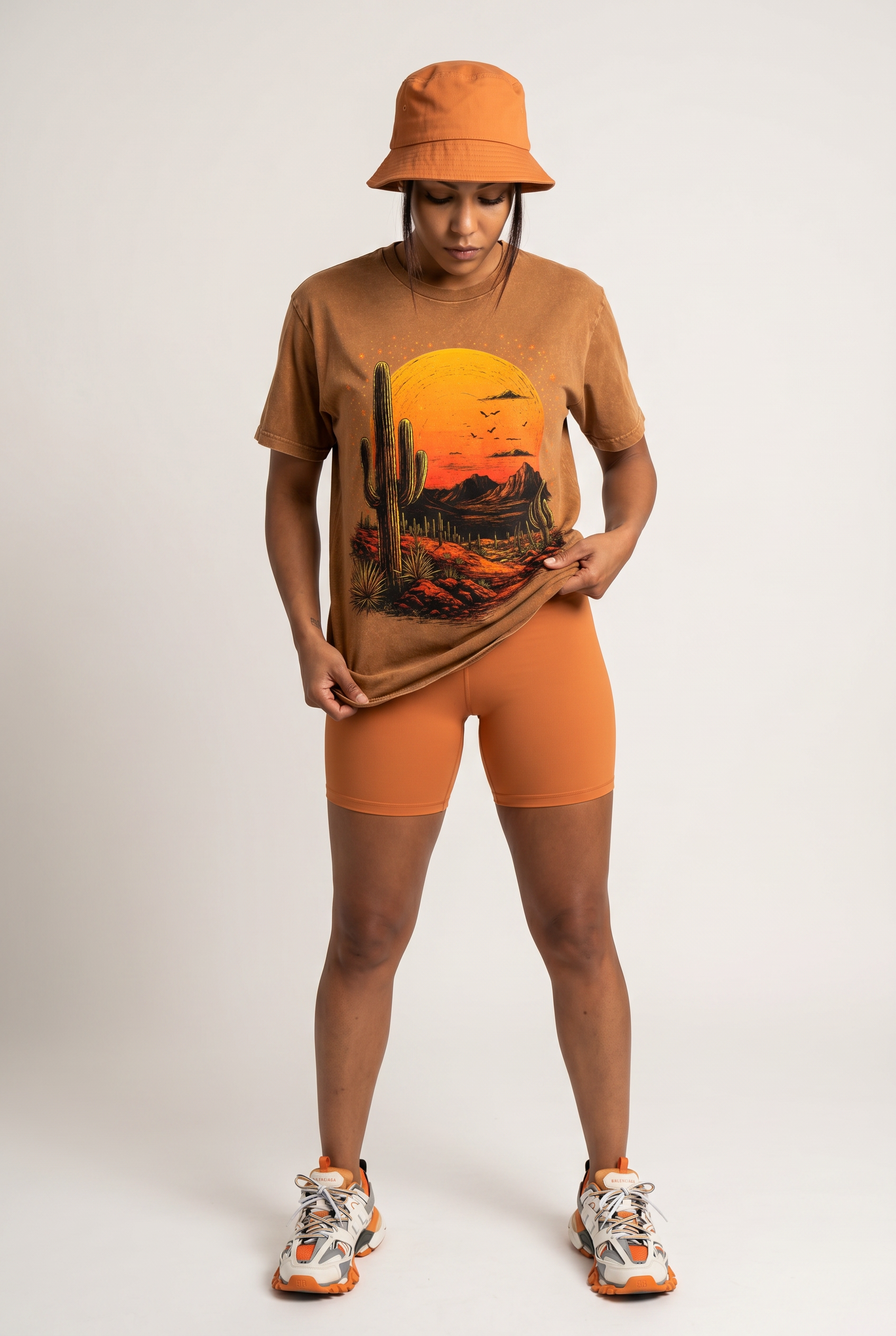 Vintage Desert Sunset Crewneck Tee
