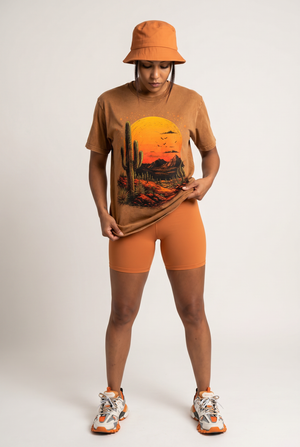 Vintage Desert Sunset Crewneck Tee