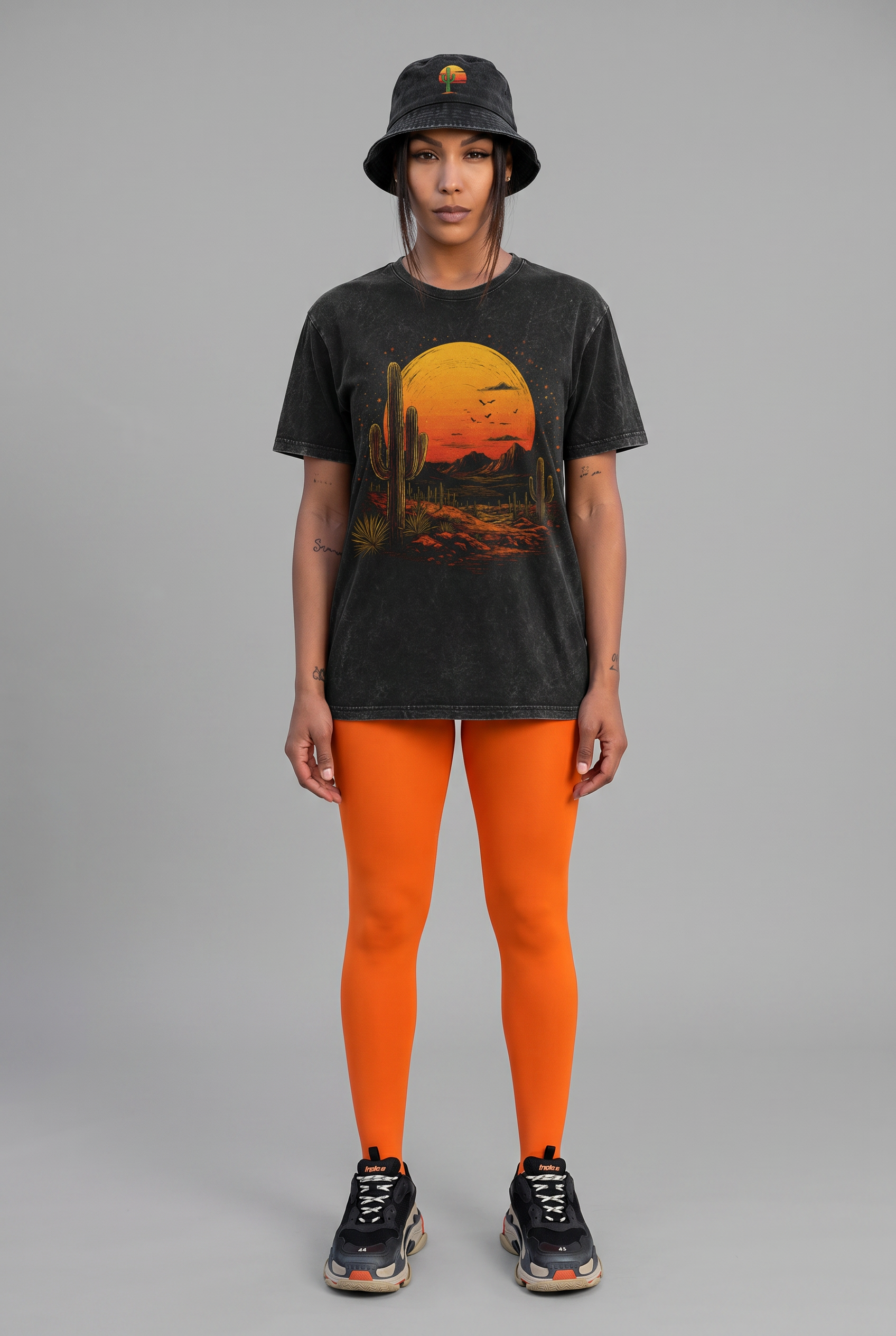 Vintage Desert Sunset Crewneck Tee