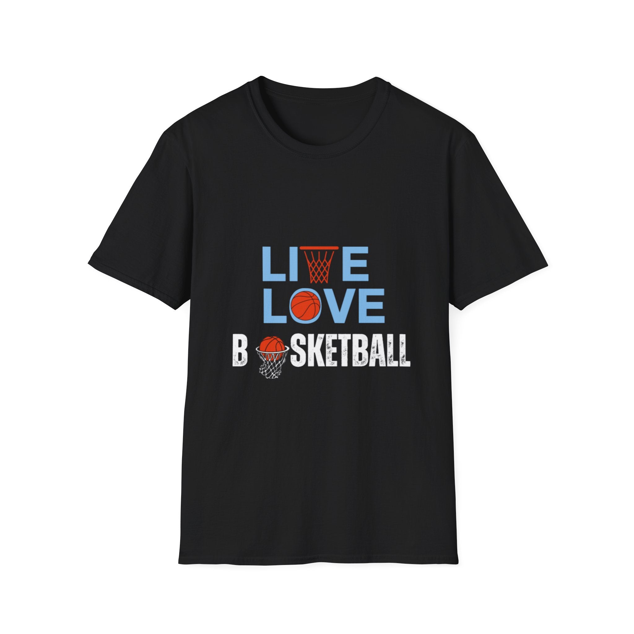 Basketball "Live Love" T‑Shirt - Youthful Sports Graphic Tee