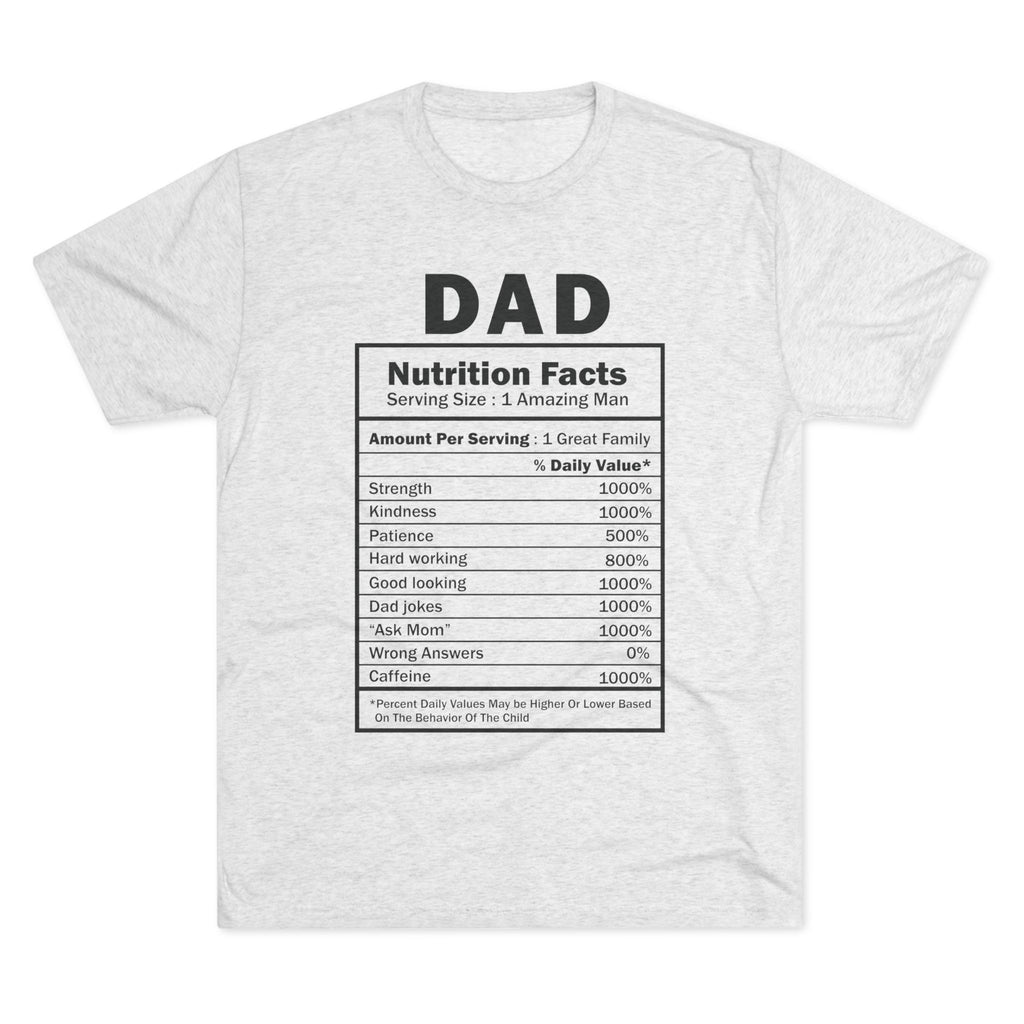 Dad "Nutrition Facts" T‑Shirt — Funny Father's Day Gift