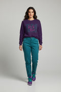 Christian Crewneck Sweatshirt — "He Is Risen" Floral Typography