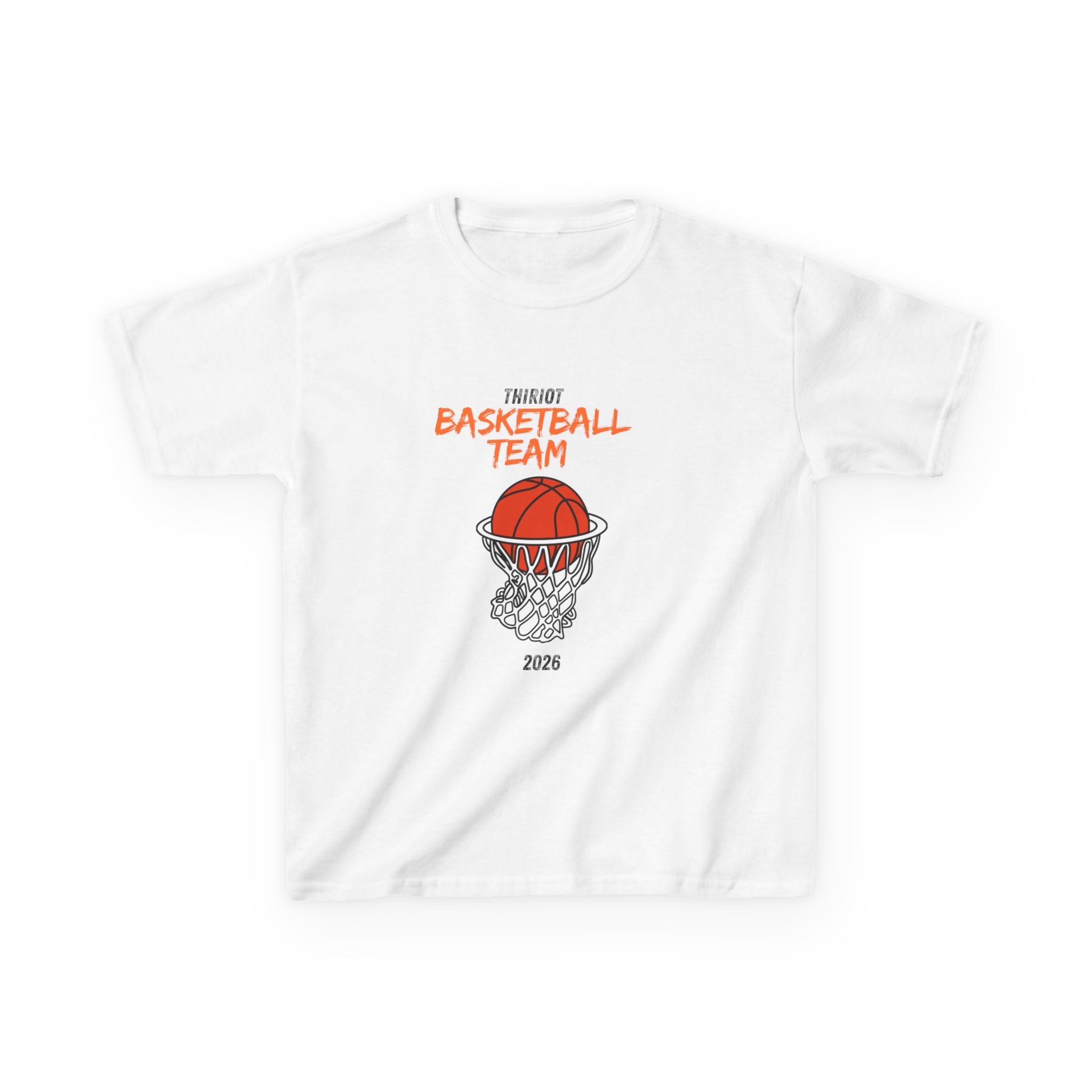 Kids Big Ball Basketball Team T-Shirt — Youth Hoop Graphic Tee (2026)