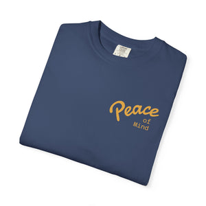 Peace Vibes Tee — "Peace" Chest + Keep Your Mind Happy Back Graphic T-Shirt