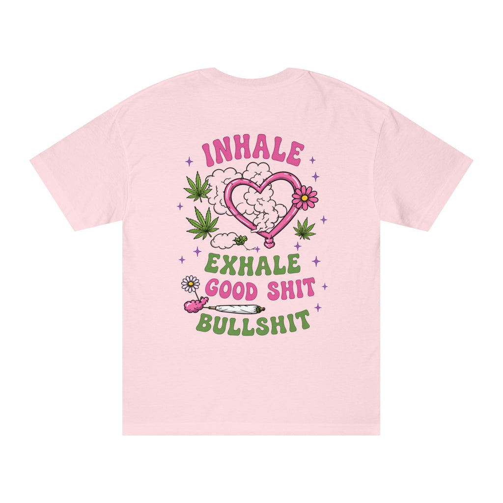 Inhale Exhale Tee — 'Inhale Good Shit, Exhale Bullshit' Graphic T‑Shirt