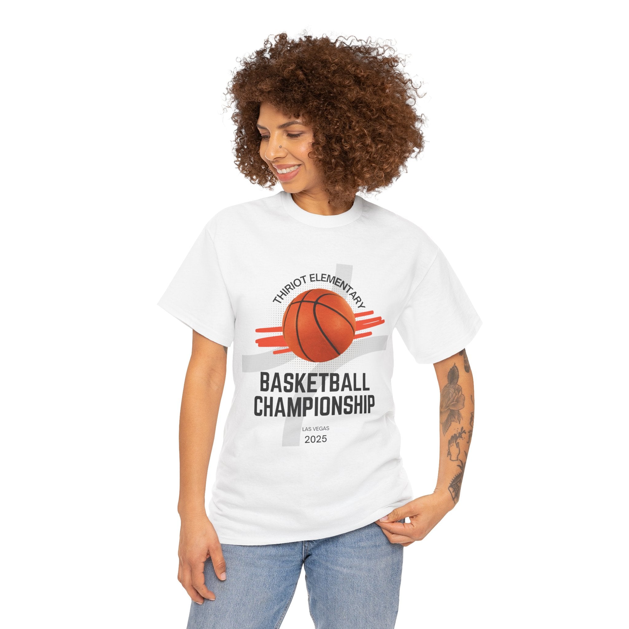 Basketball Championship Tee — Thront Elementary 2025 School Team Shirt