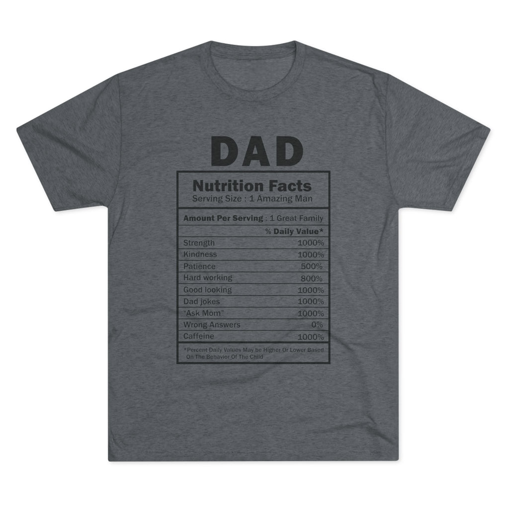 Dad "Nutrition Facts" T‑Shirt — Funny Father's Day Gift