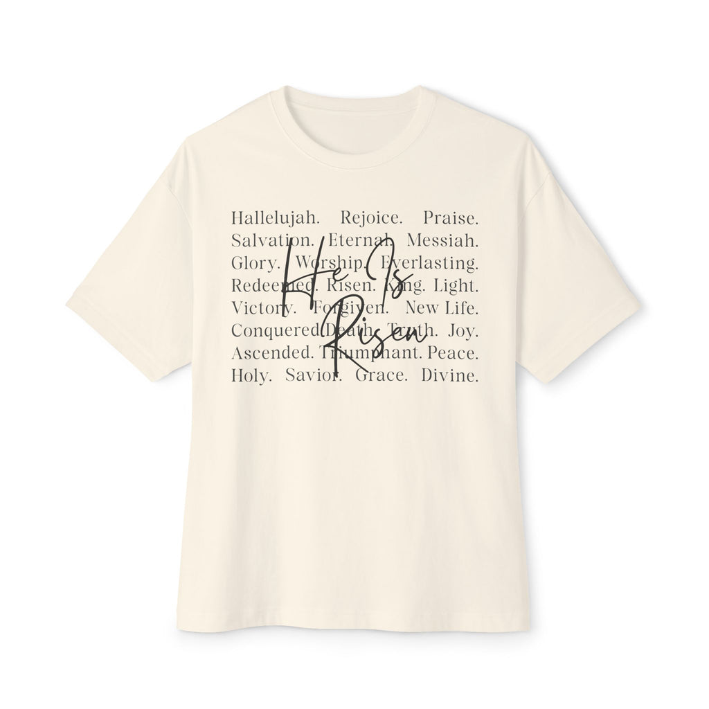 Faith Blessings Tee — "His Peace" Oversized Christian Shirt