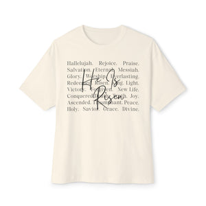 Faith Blessings Tee — "His Peace" Oversized Christian Shirt