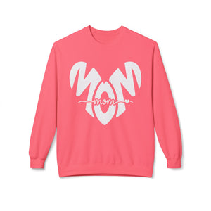 Mom Heart Crewneck Sweatshirt — Cozy Mother's Day Gift
