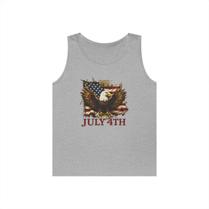 July 4th Eagle Tank Top — Patriotic American Flag Independence Day Shirt