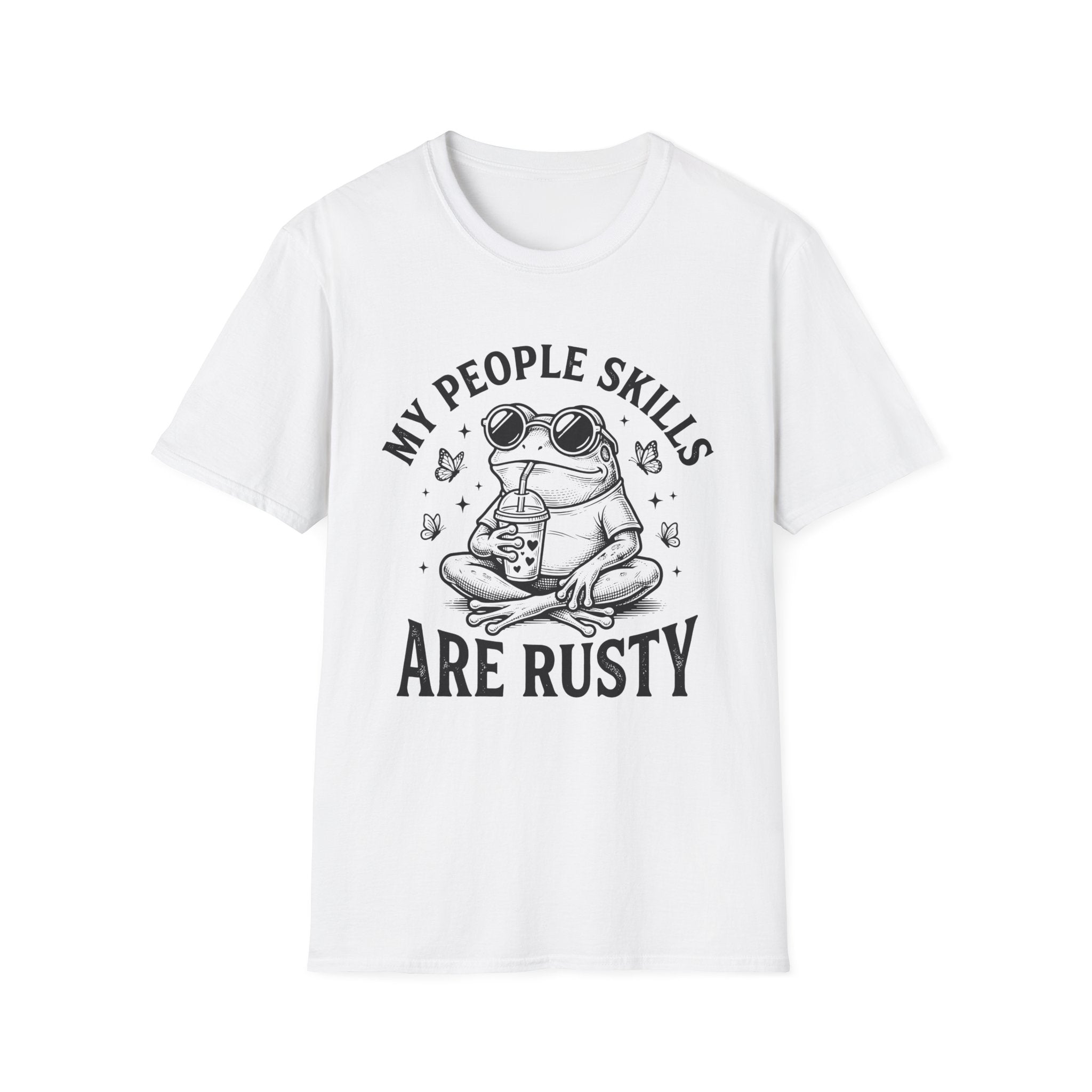 T-Shirt - My People Skills Are Rusty Funny Frog Graphic Tee