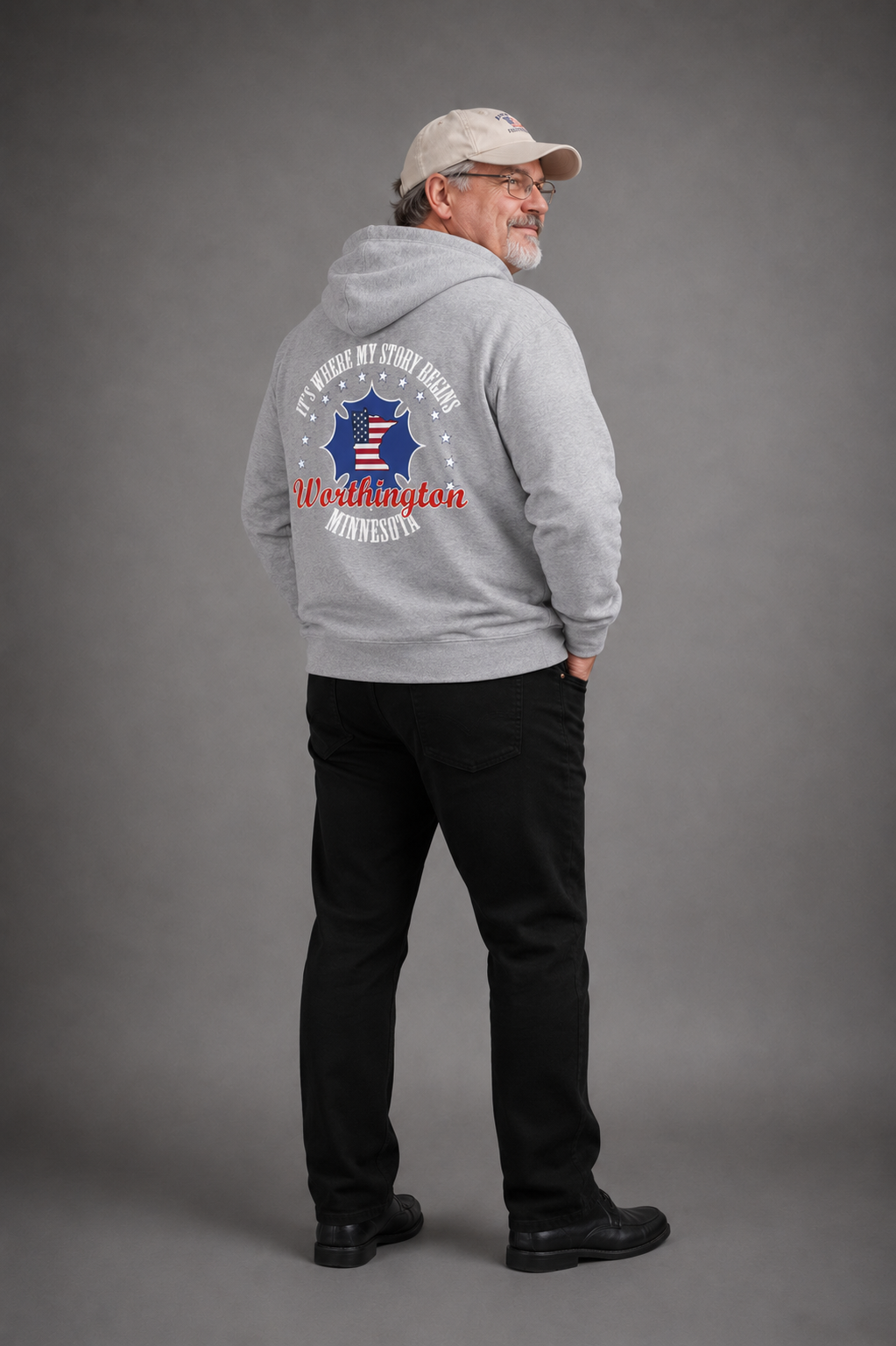 Minnesota Woodworkers Hoodie — "If It Weren't For My First Hobby" Patriotic Carpenter Sweatshirt
