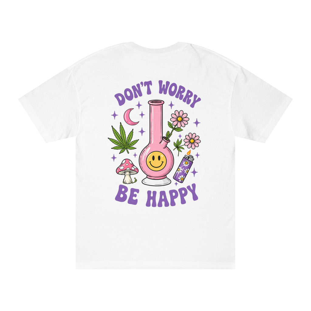 Don't Worry Be Happy Tee — Happy Bong Graphic T-Shirt