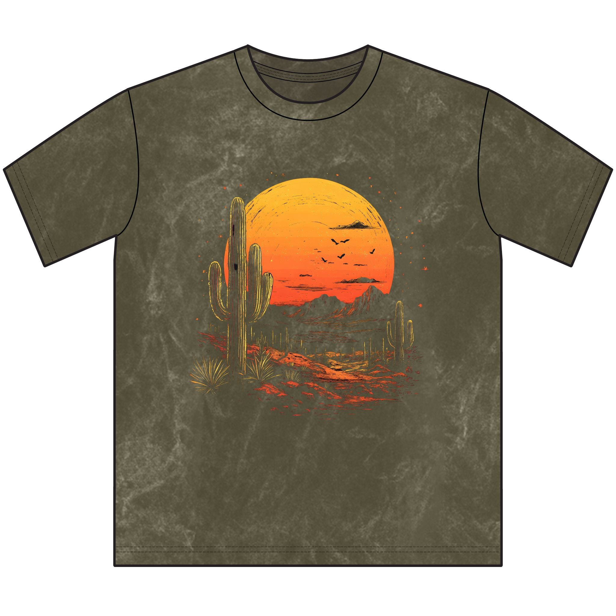 Vintage Desert Sunset Crewneck Tee