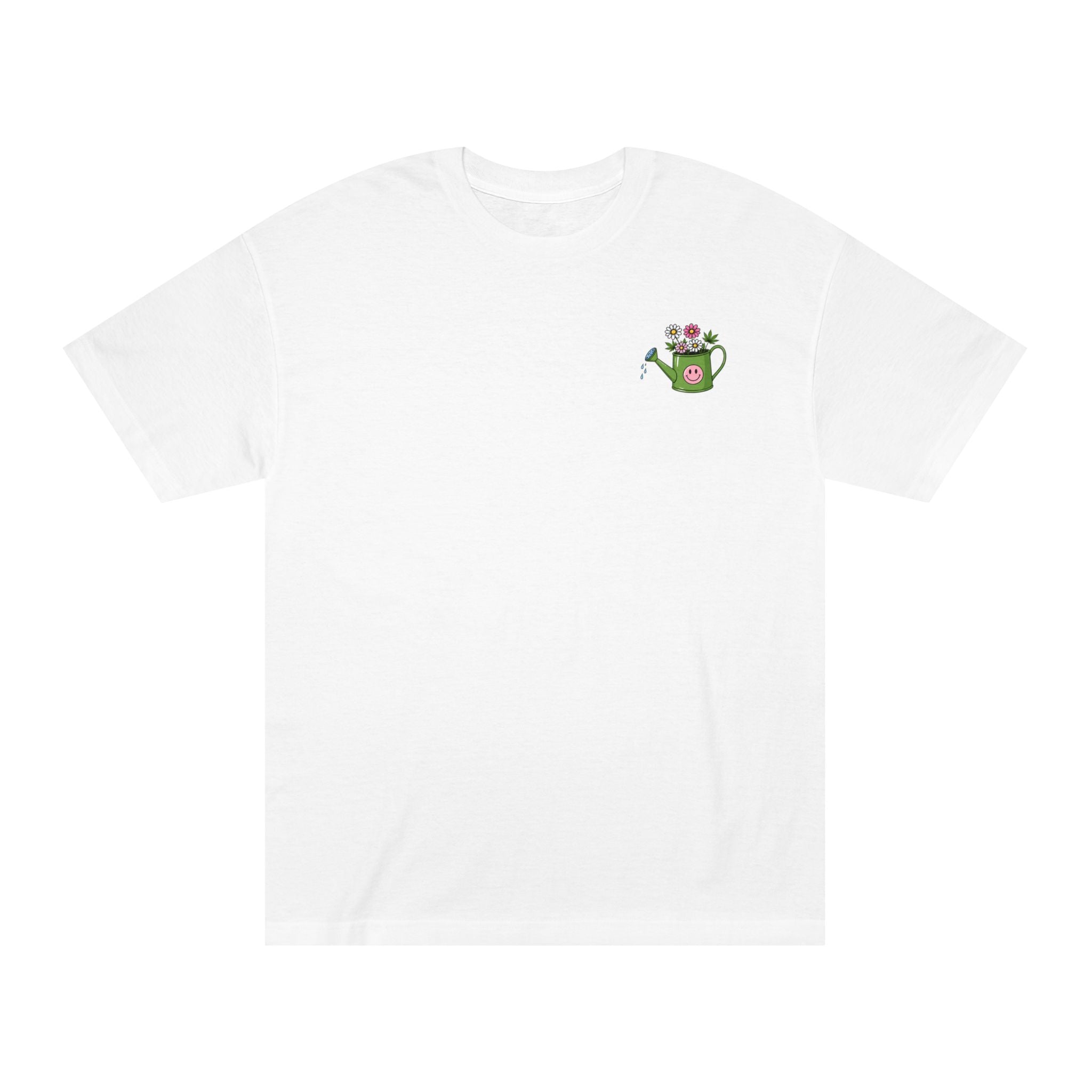 Plant Grow Tee – 'Plant Grow Good Seeds' Watering Can Flower T-Shirt