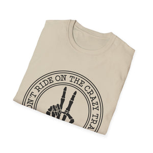 I Don’t Ride On The Crazy Train I Drive It T-Shirt — Funny Rock Skull Tee