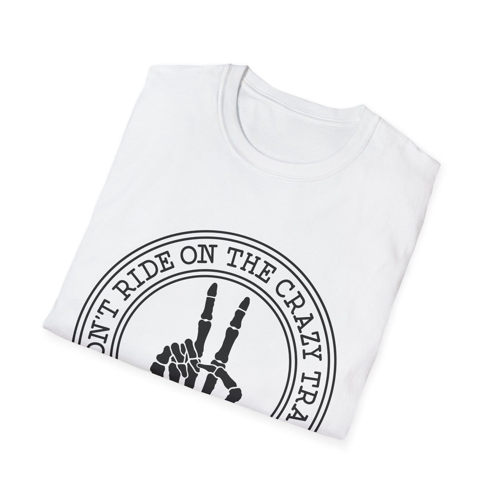 I Don’t Ride On The Crazy Train I Drive It T-Shirt — Funny Rock Skull Tee