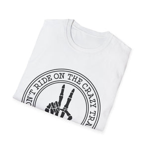 I Don’t Ride On The Crazy Train I Drive It T-Shirt — Funny Rock Skull Tee