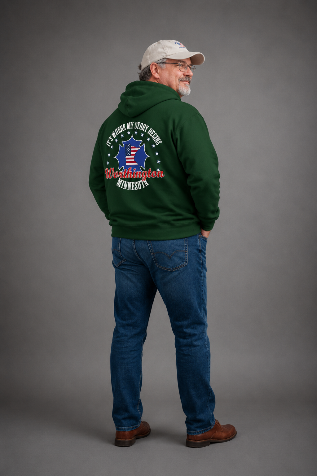 Minnesota Woodworkers Hoodie — "If It Weren't For My First Hobby" Patriotic Carpenter Sweatshirt