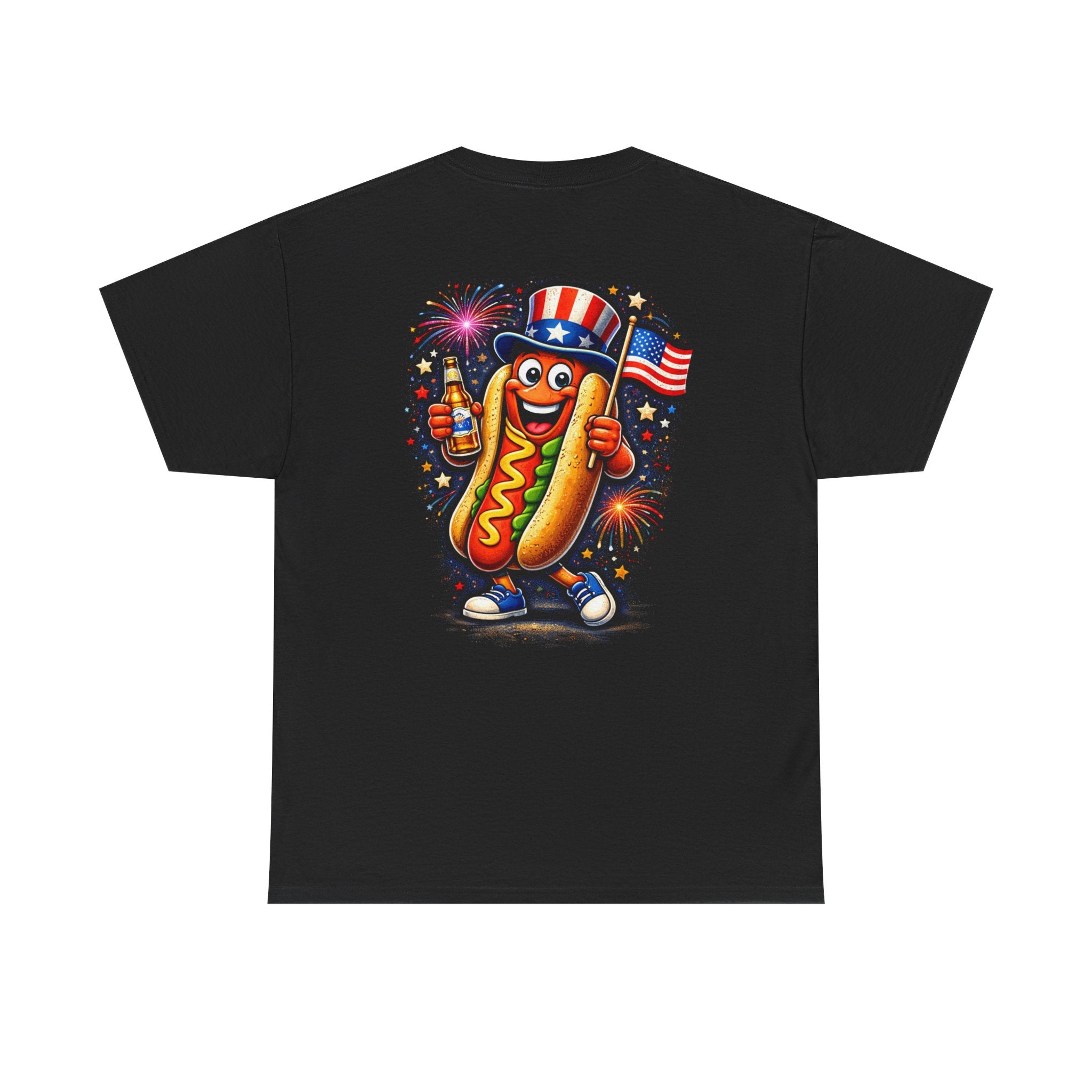 Let’s Get Star Spangled Hammered T‑Shirt – Patriotic 4th of July Hot Dog & Beer Tee