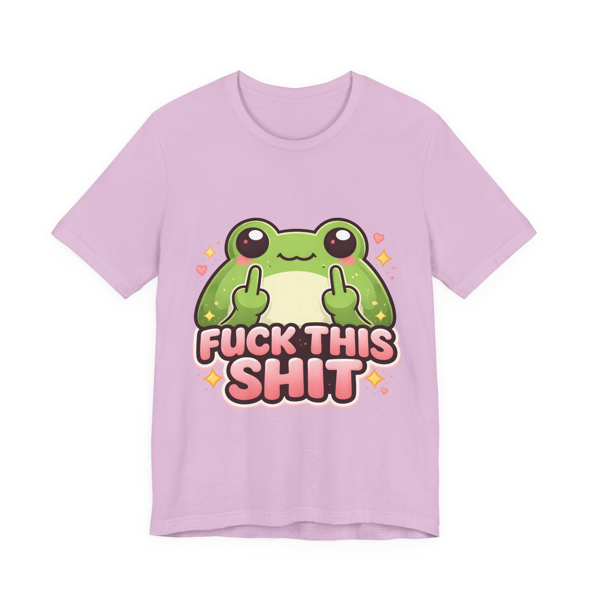 Cute Frog "Fuck This Shit" Tee - Funny Graphic T-Shirt