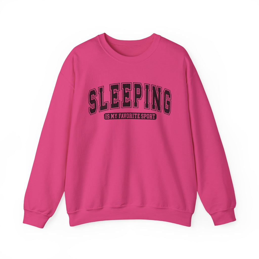 Sleeping Is My Favorite Sport Sweatshirt — Cozy Graphic Crewneck