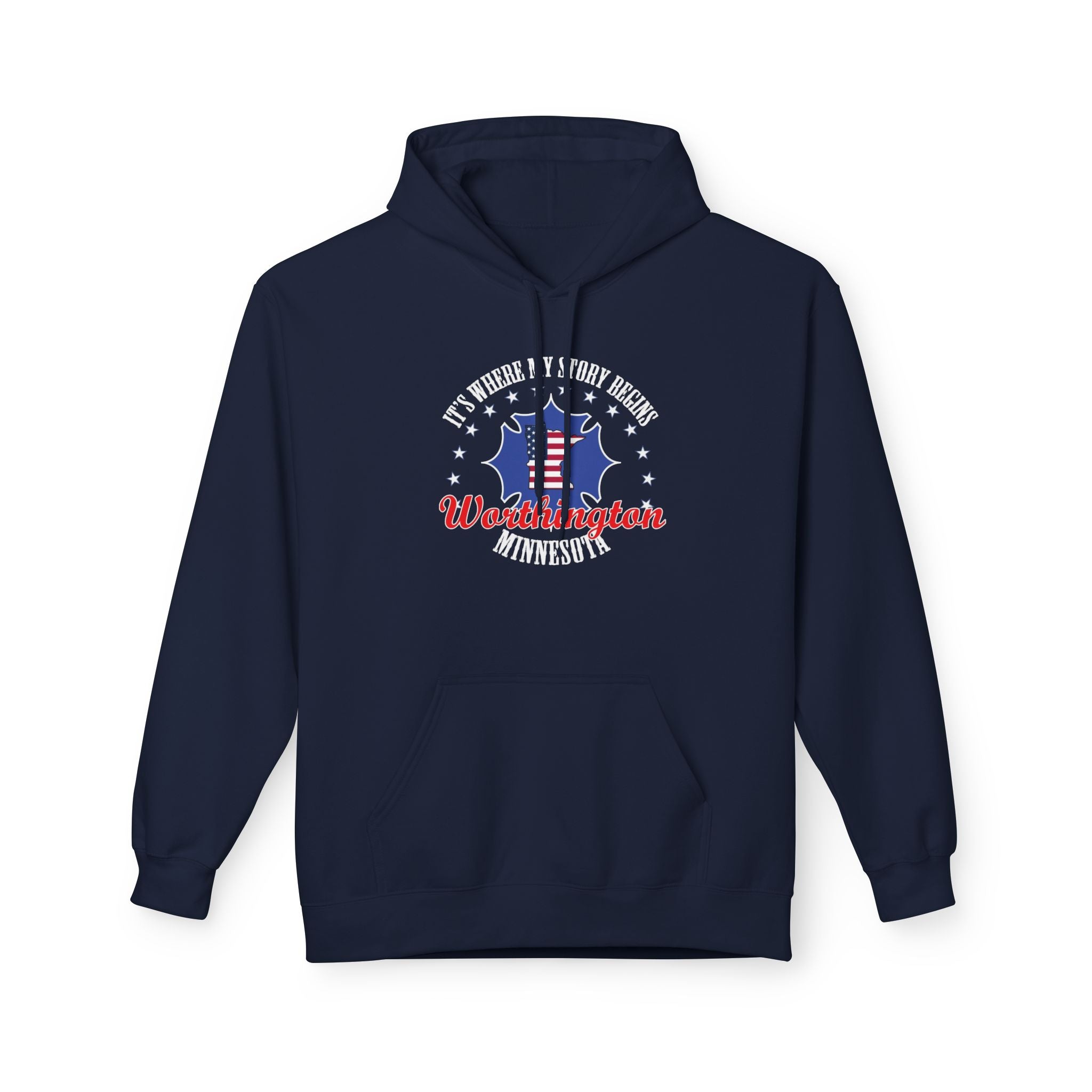 Minnesota Woodworkers Hoodie — "If It Weren't For My First Hobby" Patriotic Carpenter Sweatshirt
