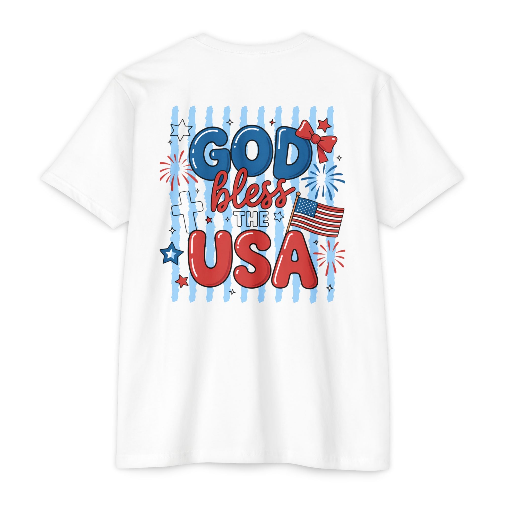 God Bless the USA T-Shirt — Patriotic American Flag Tee