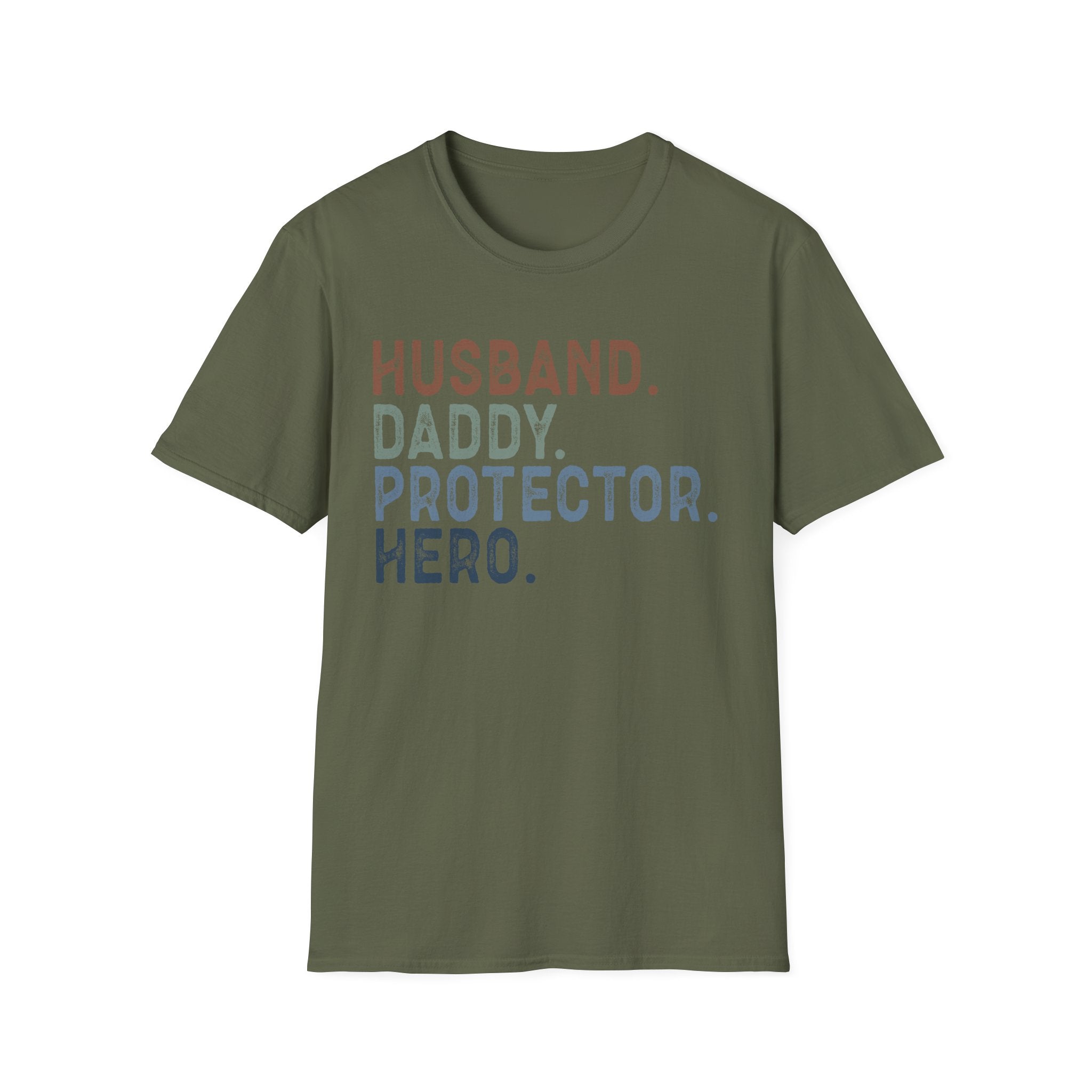 Husband Daddy Protector Hero T-Shirt — Fathers Day Gift Tee