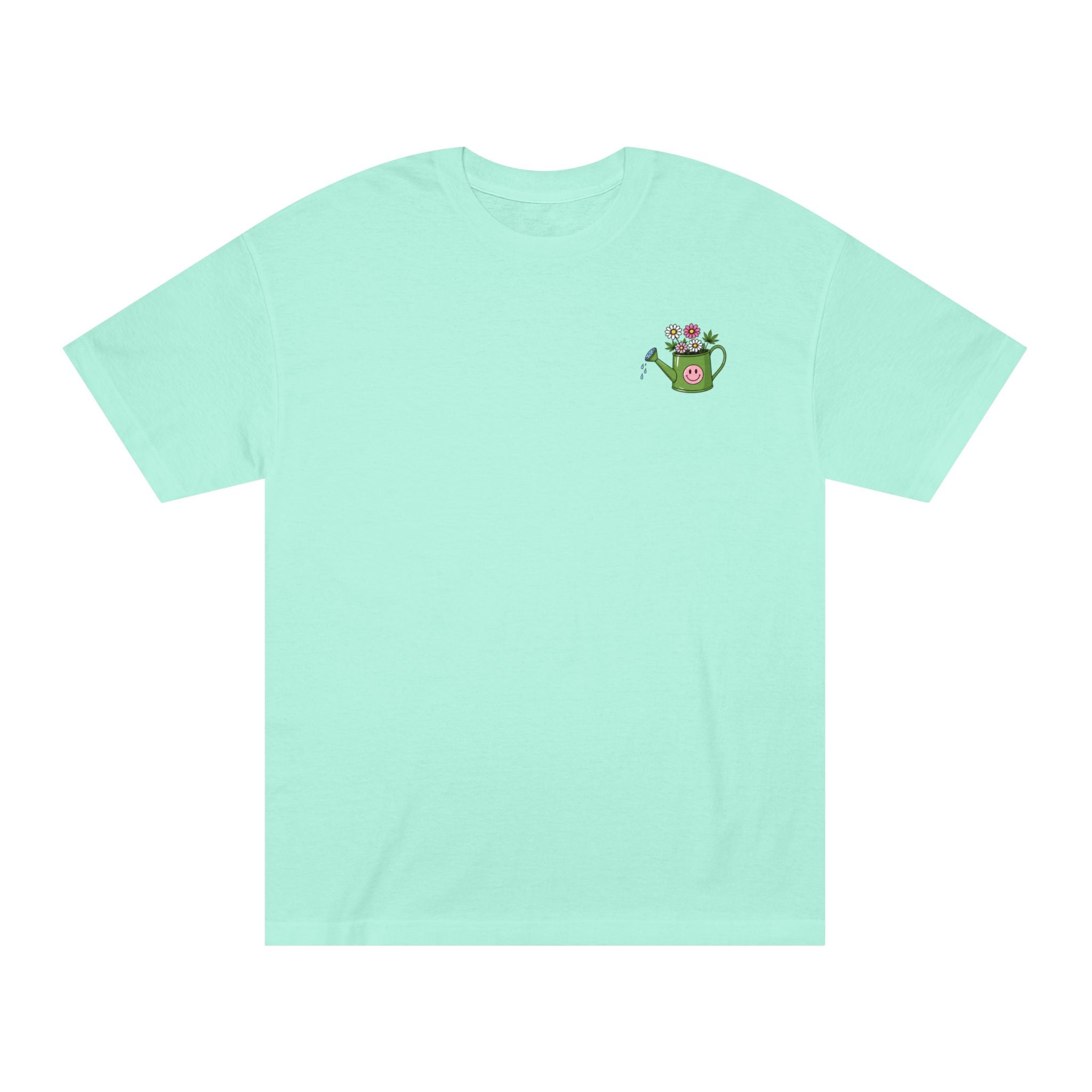 Plant Grow Tee – 'Plant Grow Good Seeds' Watering Can Flower T-Shirt
