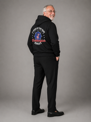 Minnesota Woodworkers Hoodie — "If It Weren't For My First Hobby" Patriotic Carpenter Sweatshirt