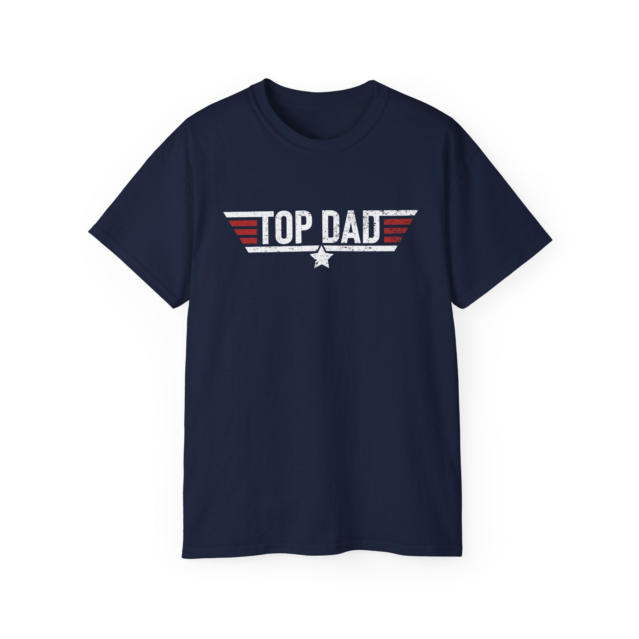 Top Dad Tee — Vintage Military Pilot-Inspired Father's Day T-Shirt