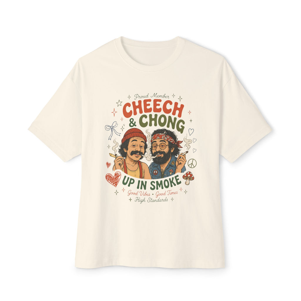 Vintage Stoner Graphic Tee — "Up in Smoke" Retro Comedy Design